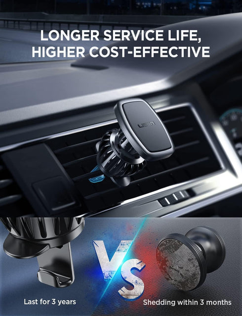 LISEN 2 Pack Magnet for Phone Car Mount Magnetic Phone Holder for Your Car Vent 6 Military Magnets Vent Cell Phone Holder Mount for Car Plate Fit ...