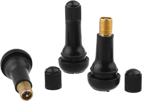 CM Cosmos Black TR413 Rubber Snap-in Valve Stems Tire Valve Stems Tyre Valve Stems, 15 Pack...