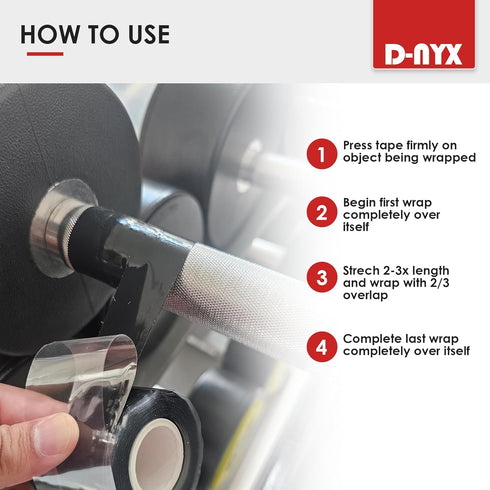Magic Self-Fusing Silicone Rubber Tape - Waterproof Sealing for Plumbing, Soft Grip for Softball Bats Pull-Up Bars Dumbbells Gym Equipment Tool Wr...