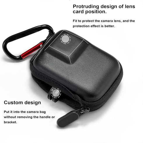 Mini Storage Bag Case for Insta360 Ace/Ace Pro Degree Action Camera, Bottom Opening Design Connectable to Selfie Stick Tripod?Small Carring Case A...