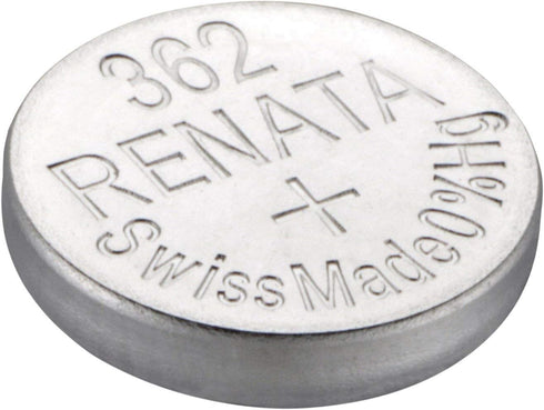 4 Renata 362 Button Cell Watch 0% Hg Mercury Free Batteries...