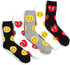 Big Smiley Heart Socks (Crew 5 Pairs) BS 15...