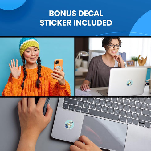 Disney Donald Duck Feet Cell Phone Holder with Bonus Decal Sticker- Cell Phone Stand for Desk Home/Office-Universal Desk Phone Stand Compatible wi...