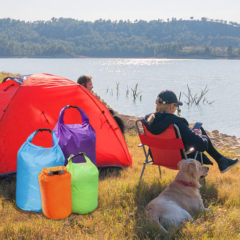 R2Depot Waterproof Dry Bag, 5L/10L/20L/40L/70L Dry Storage Bag for Kayaking, Gym, Hiking, Swimming (Purple, 10L)...