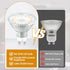 GU10 LED Bulb Dimmable,50W Halogen Equivalent,5W 3000K Warm White MR16 GU10 Bulb Replacement for Recessed Track Lighting,120°Flood Beam for Kitche...