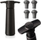 Vacu Vin Original Wine Saver with 4 Vacuum Bottle Stoppers – Black Wine Preserver Pump for Red or White Wine – Manual Air Remover System – Airtigh...