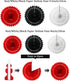 WILLBOND 29 Pcs Red and Black Decorations Mouse Paper Decoration Fan Pom Pom Honeycomb Flower Tissue Tassel Garland Theme Party Supplies for Gradu...