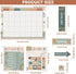 Modern Boho Calendar Bulletin Board Set for Classroom Decoration Rainbow Calendar Seasons Weather Chart Boho CTP Bulletin Board Paper-Cuts for Tea...