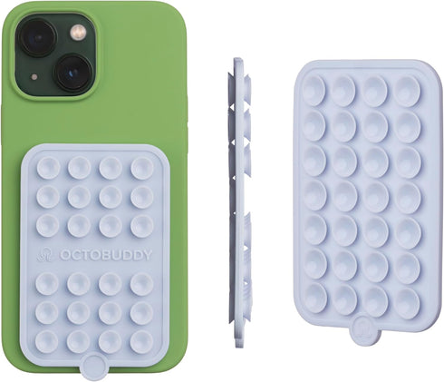 Silicone Double-Sided Suction Phone Case Detachable Mount - Hands-Free, Strong Grip Holder for Selfies & Videos - iPhone & Android Compatible - 2....