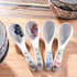 Japanese Soup Spoons set of 4, Asian Ceramic Ramen Spoons...