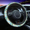 Cute White Daisy Steering Wheel Cover for Women Men Auto Car Wrap Cover Universal Neoprene Anti-Slip Car Wheel Protector Accessories 15 Inch Sweat...