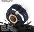 amBand Bands Case Screen Protector Compatible with Apple Watch Ultra 2/1 49mm, M1 Sport Series Rugged Cover Strap and 9H Tempered Glass Film, Prot...