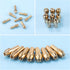 10Pcs Drill Chuck Collet Set for Dremel, 1/32 "to 1/8" Replacement Brass Quick Rotating Drill Nut Replacement 4485 4486 Keyless Drill Bit Chuck Ha...