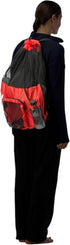 TYR Big Mesh Mummy Backpack for Wet Swimming, Gym, and Workout Gear, Blue/Yellow...