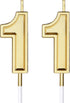 11th Birthday Candles Cake Number Candles Happy Birthday Cake Candles Topper Decoration for Birthday Wedding Anniversary Celebration Favor, 3.54 I...