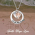AOBOCO Two-Tone Sterling Silver and Rose Gold or Gold-Faith Hope Love Cross Charm Pendant Necklace with Austrian Crystal...