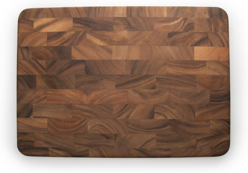 Ironwood Gourmet Large End Grain Prep Station Acacia Wood Cutting Board, 14 x 20-Inch, Brown...