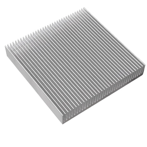 Aluminum 90mm Heat Sink 90x90x15mm/3.54“x3.54”x0.59” Square Large Heatsink Radiator Circuit Board Cooling Cooler Fin for Power DC Converter Electr...