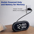 uscce Small Digital Clock for Bedroom: 6 Dimmable Brightness 4 Alarm Volume - Plug in Clock with Easy Operation for Bedside Desk...