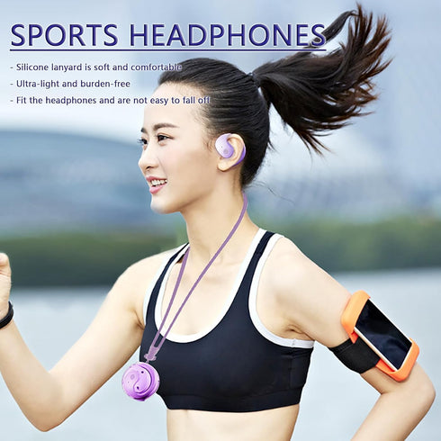 Earphone Wireless Bluetooth, OWS Hanging Bluetooth 5.4 Earphones, Open Ear Headset Ball - Portable and Comfortable, HiFi Stereo Sound Headphones N...