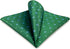 S&W SHLAX&WING Men's Pocket Square Emerald Green with Blue Flower for Suit Jacket Wedding...