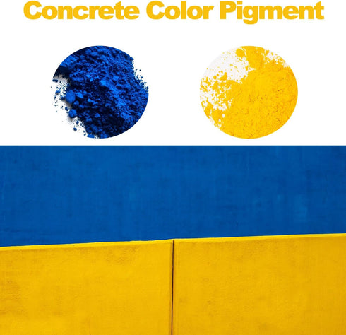 Iron Oxide Powder, Concrete Dye Cement Colors Pigments for Concrete, Tile, Cement, Brick, Paint Coloring, Paving way (4 oz, Yellow)...