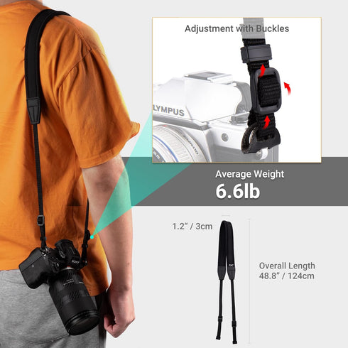 Mirrorless Camera Neck Strap Shoulder Belt for Sony ZV-E10 A7C A6600 A6500 A6400 A7 IV III A7R V IV A7S III A9 II Fujifilm X-T5 X-T4 X-T30 II Niko...