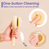 2 Pcs Cat Grooming Brushes, Pet Hair Cleaner Brush, Pet Massage Brushes for Cats Dogs with Self-Cleaning Button, Pet Shedding Brush for Removing T...