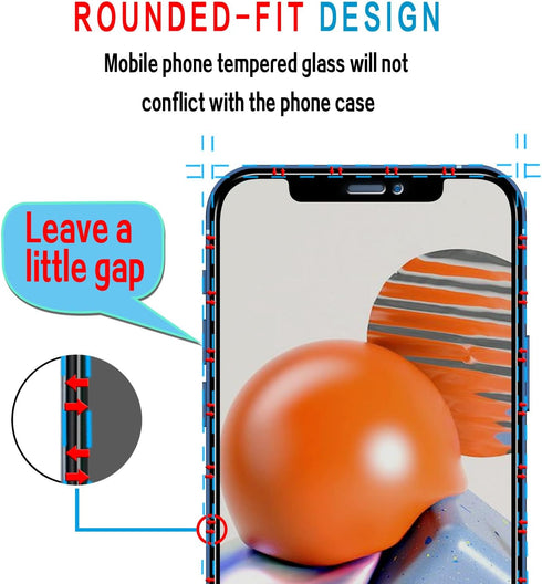 Slanku [3 Pack Privacy Screen Protector for iPhone 12 mini Tempered Glass Film, Anti-Spy, Full Coverage, Case Friendly...