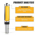 2-Inch Flush Trim Top and Bottom Bearing Router Bit 1/2-Inch Shank...