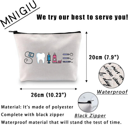Dental Assistant Gift Funny Dentist Gift Dental Smile Cosmetic Bag Dental Student Gift Dental Hygienist Gift...