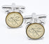 Cute Alarm Clock Cufflinks for Men In Gift Case Funny Wake-up Clock Silver Men's Cufflinks Set for Wedding Party Birthday Anniversary Dress...