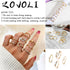Gold Knuckle Stacking Rings Set for Women, Boho Dainty Sparkle Crystal Rhinestone Moon Star Rings Sets, Vintage Joint Rings Pack Jewelry Gift for ...