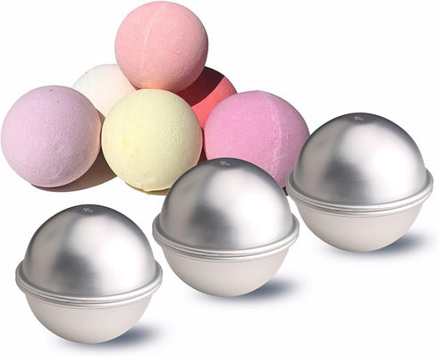 Warmbuy 12 Pcs DIY Metal Bath Bomb Molds, Set of 6...