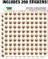 Just Write Antique Typewriter Writer Author 1/2" (0.5") Planner Calendar Scrapbooking Crafting Opaque Stickers...