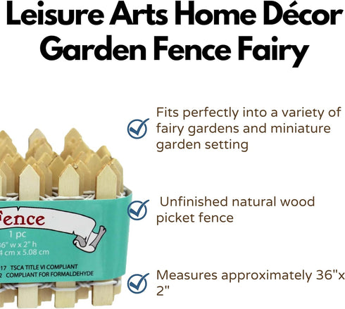 Leisure Arts Fairy Garden Decoration, Natural...