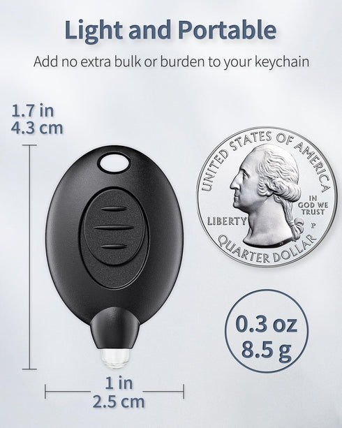 Uniclife 5 Pack LED Keychain Flashlight Mini LED Keychain Light 12 Lumen Portable Ultra Bright Battery Powered Key Ring Torch for Outdoor Camping ...