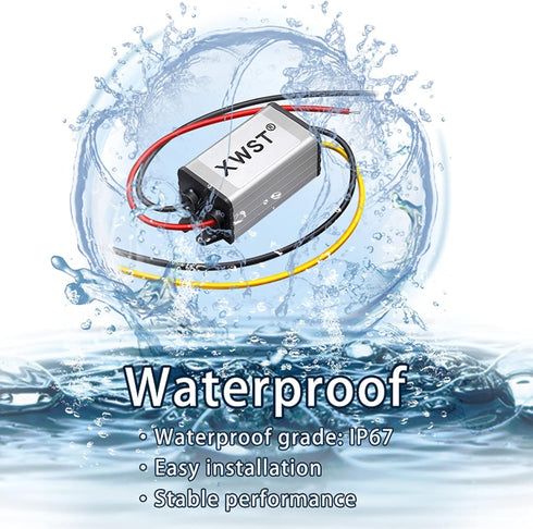DC to DC 24V to 12V Step Down Voltage 12Volts Regulator Buck Converter Output 3A 36W Power Converter Module (3A)...
