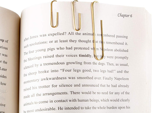 600 Paper Clips,Office Gold Paper Clips Assorted Sizes(Small,Medium and Jumbo) 28 mm,33mm,50 mm...