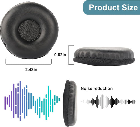 H600 Earpads Repalcement Ear Cushions for H390 H609 H600 H760 Wireless Headphones Ear Pads Protein Leather and Noise Isolation Foam Earmuffs......