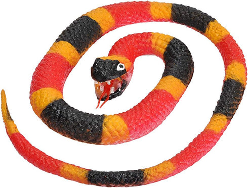 Wild Republic Coral Snake, Rubber Snake Toy, Gifts for Kids, Educational Toys, 26 inches...