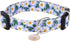 Cotton Dog Collar for Small Medium Large Dogs,Girl Dog Collar with Quick-Release Buckle,Flowers Soft Adjustable Pet Collar (Medium, Blue Daisy)...