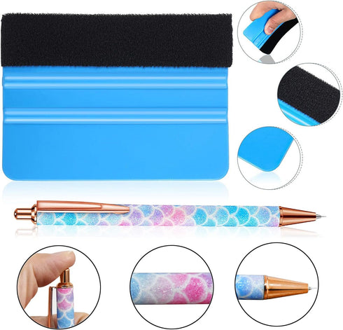 Weeding Tools for Vinyl?2 Pieces Air Release Pen Craft Vinyl Weeding Tools Stainless Steel Point Retractable Air Release Weeding Tools for Craft W...