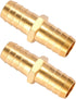 Brass Garden Hose Repair Connector with Clamps, Fit for 1/2" Garden Hose Fitting, 2 Set...