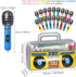 18 Pcs Inflatable Microphones 1 Pc Blow up Boombox for 80s 90s Party Decorations, 80s 90s Party Favors Decor Supplies Inflatable Musical Party Pro...