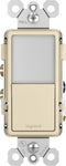 Legrand radiant NTL873LACC6 15 Amp Combination Adjustable LED Night Light and 3-Way Decorator Rocker Switch for Hallways or Kids Bedrooms, Light A...