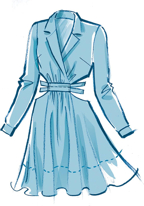McCall's Misses' Shirt Dress Sewing Pattern Kit, Design Code M8361, Sizes 4-6-8-10-12...