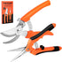 2 PCS Garden Pruning Shears, Pruning Shears for Gardening, Stainless Steel Garden Shears, Gardening Shears, Gardening Scissors, Garden Tools...