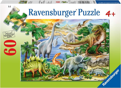 Ravensburger Prehistoric Life Puzzle - 60 Piece Durable Jigsaw Puzzle for Kids | Unique Puzzle Pieces | Enhances Concentration & Creativity | Eco-...