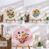 Offizon 3 PCS Embroidery Kit for Beginners - Cross Stitch DIY Craft Set, Flower Embroidery Accessories & Hoop Included, Hand Embroidery Kit for Ad...